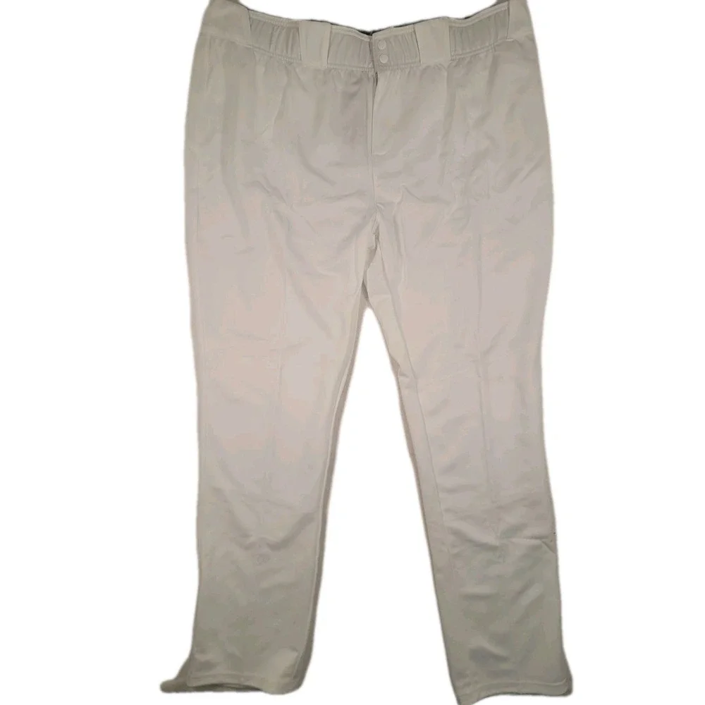Adidas Icon Pro Baseball Pants Mens 3XL White Tapered Open Hem‎ Softball NWT